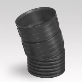 Ultra Kyma PP Bocht SN8 DN800 mof/ spie 15° zwart