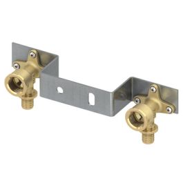 TECEflex Messing Dubbele muurplaat type Gemini 16mm x 1/2" L=42mm