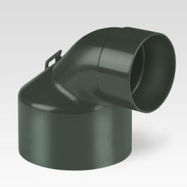 DYKA AIR Eindstuk rond 80-125mm 2x lijmmof 90° groen H=50