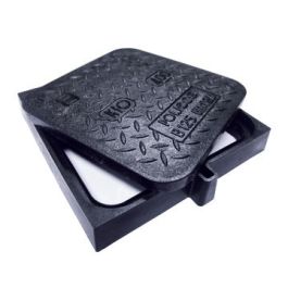 KIO PP Deksel 570x570mm 502x502mm B125 recht slot