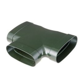 DYKA AIR T-stuk ovaal 195mm 3x lijmmof 90° groen