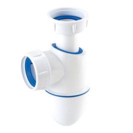 Bekersifon 32mm x 1 1/4" wit