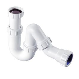 McAlpine PP Universeel Sifon 32mm x 5/4" knel wit