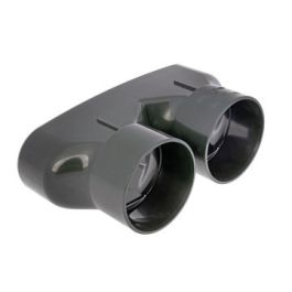 DYKA AIR Dubbel verloop ovaal 235-2x 80mm spie/2x lijmmof groen
