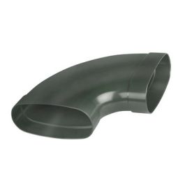 DYKA AIR Bocht ovaal 235mm 2x lijmmof 90° groen