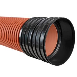 Ultra Kyma PP Buis DN400mm SN8 mof/spie roodbruin L=6m