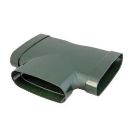DYKA AIR T-stuk ovaal 235mm 3x lijmmof 90° groen