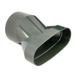 DYKA AIR Verloop ovaal 195-125mm exc lijmmof/spie groen