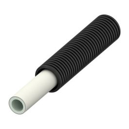 TECElogo Alupex Buis in schutmantel 16mm zwart R=75