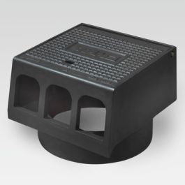 Gietijzer Trottoirkolkkop TDS 315mm B125 zwart NW