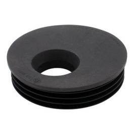 TPE Verloop 110x40mm verjongd spie/mof excentrisch zwart