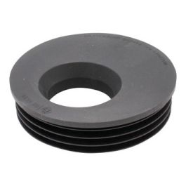 TPE Verloop 110x50mm verjongd spie/mof excentrisch zwart