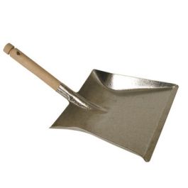 Betra stofblik metaal 23 x 21 cm met houten steel