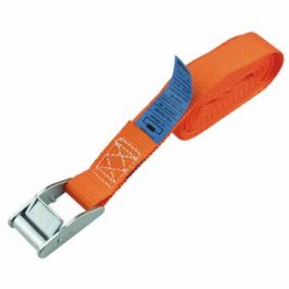 Spanband met klemgesp 3m 25mm oranje