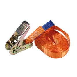 Spanband met ratel 5m 25mm 350/700 daN oranje 1-delig