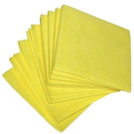 Viscose vaatdoek / werkdoek geel non woven 38x40cm [10 st]