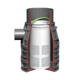 Axedo kolkonderbak 315x110mm 30 ltr met stankslot en filter