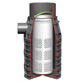 Axedo kolkonderbak 300x125mm 50 ltr met stankslot en filter