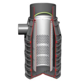 Axedo kolkonderbak 300x125mm 50 ltr met alleen filter