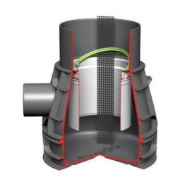 Axedo kolkonderbak 300x125mm 10 ltr met amfibieëntrap