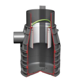 Axedo kolkonderbak 300x125mm 30 ltr met amfibieëntrap