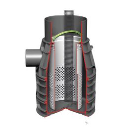 Axedo kolkonderbak 300x125mm 30 ltr + stankslot, filter, amfibieëntrap