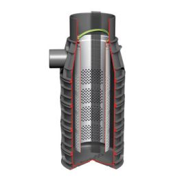 Axedo kolkonderbak 300x125mm 70 ltr + stankslot, filter, amfibieëntrap