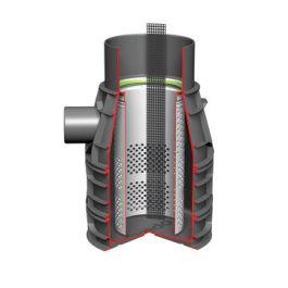 Axedo kolkonderbak 300x125mm 30 ltr met alleen filter en amfibieëntrap