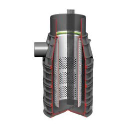 Axedo kolkonderbak 300x125mm 50 ltr met alleen filter en amfibieëntrap