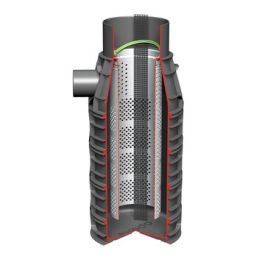 Axedo kolkonderbak 315x110mm 70 ltr met alleen filter en amfibieëntrap