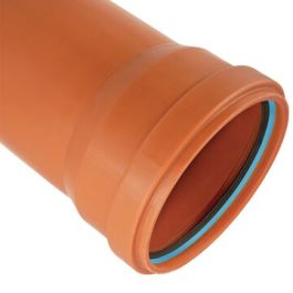 Solydo PP8 Buis 250x8,6mm mof/spie SN8 roodbruin L=6m