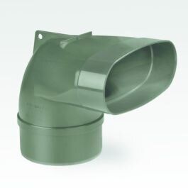 DYKA AIR Eindstuk ovaal 195-125mm lijmmof/spie 90° groen