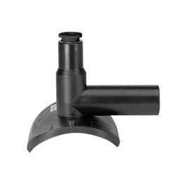 PE100 Drukaanboorzadel Top Loading SDR11 250-400mm 63mm zwart