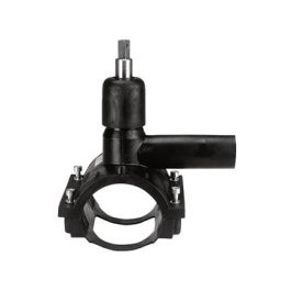 PE100 Drukaanboorventiel SDR11 160x32mm zwart