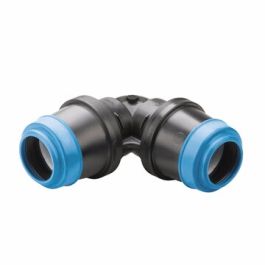 Hawle Knie nr. K 6420 63mm 90° zwart met blauwe ring