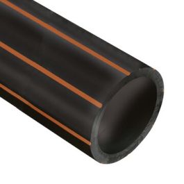 PE100 Buis riool SDR17 PN10 32x2,0mm zwart/bruin R=50m