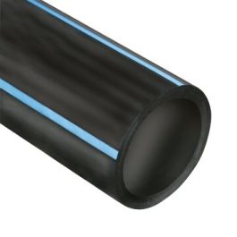 PE80 Buis drinkwater SDR11 PN12,5 20x2,0mm zwart/blauw R=50m