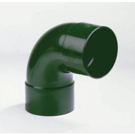 Vacurain PVC Slagvaste Bocht 160mm 2x lijmmof groen 90°