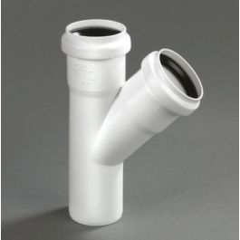 DykaStil T-stuk 160mm 2x mof/ 1x spie 45° wit