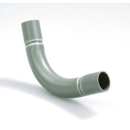 PVC Slagvaste bocht 5/8" 2x mof 90° grijs