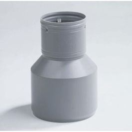 PVC Overgang drainage/riool 100x110mm 1x klikmof / 1x spie grijs