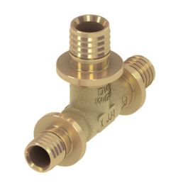 TECEflex Messing Verloop T-stuk 16x14x14mm 3x pers 90°