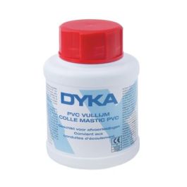 DYKA PVC Vullijm 250ml transparant pot met kwast