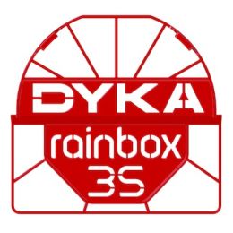 Duborain Rainbox 3S Channel kap 160x160mm rood